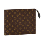 Louis Vuitton Poche Toilette 26 Pesukott Klassikaline Monogramm Disain Kaetud L&otilde;uend Nahast Viimistlusega Unisex Pesukott Pruun M46037 Basic Set (Bag+Dust Bag)