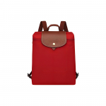 Longchamp Le Pliage 26 Reguleeritav &otilde;larihm Pandlaga T&otilde;mblukuga Sulgemine Taaskasutatud L&otilde;uend Nahkdetailidega Seljakott Naiste Seljakott Punane 1699089P59 Basic Set (Bag)