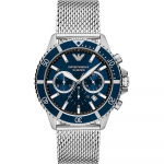 Emporio Armani Diver Sinine H&otilde;bedane Roostevabast Terasest V&otilde;rk Meeste Kvartsikell AR11587 sinine