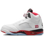 Air Jordan 5 Retro Fire Red 'Black Tongue' AJ5 HQ7978-101 2025 Meeste suurus 44 white