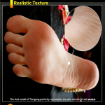 Elutruu TPE silikoonist jalamudel, p&auml;ris inimese jala koopia fotograafiaks, ehete eksponeerimiseks, kunstisket&scaron;iks left foot