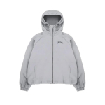 GLYDE Streetwear Y2k Treeningjakk Retro Klassikaline Tr&uuml;kiga Tuulejakk Lukuga Dressipluus Kapuutsiga Mehed Naised Mood Harajuku Bomberjakk Topid M gray