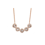 Swarovski Angelic Ruudukujuline Kristalliga Kaelakee Naistele Roosakuldne 5351305 Rose Gold,F
