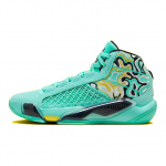 Air Jordan 38 Guo Meeste Roheline Helendav Must Opti Kollane HF7842-300 37.5