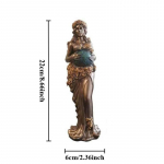 Maa Jumalanna Gaia 22cm Vaik Skulptuur Kuju Kreeka M&uuml;toloogia Dekor K&auml;sit&ouml;&ouml; Ema Looduse Figuriin Kodu Altar Kollektsioneeritav Kunst