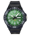 Casio Analoog Vaikne Rihm Roheline Tihvarts MRW-210H-3BV 100M Meeste K&auml;ekell roheline