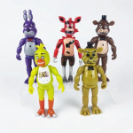 5-6 tk/komplekt FNAF Security Breach tegelaskujud liigenditega liigutatavad eemaldatavad Bonnie Foxy Fazbeari karu nukud m&auml;nguasjad