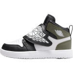 Jordan Mid top Children's Basketball Shoes Black Green Children Aged 3 7 Years Old BQ7197-092 28 black