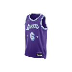 Nike Nba Los Angeles Lakers City Edition Lebron James 6 Dri FIT Swingman S&auml;rk DB4032-506 S