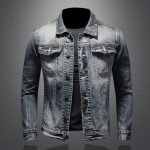 Uus Mood Lihtne Retro Kitsas L&otilde;ikega Teksist Jakk Meeste Jakk Teksist M