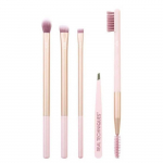 Pintslikomplekt - Real Techniques - Loomulikult kaunis - 3 silmapintslit - Ripsmetu&scaron;&scaron;i pintsel - Kulmutangid