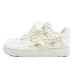 Nike Air Force 1 Slip Resistant Abrasion Resistant Low top Skateboard Shoes Women's White FV3654-111(Team74-) 38 white