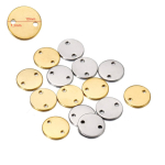 50-200 tk eritellimusena laseriga graveeritud roostevabast terasest ripatsid Personaalne &uuml;mmargune eritellimuse logo &Uuml;mmargune ketas Logo Ehtesildid 50pcs-Steel beige