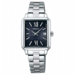 SEIKO SELECTION 100 meetrit veekindel moestiilis p&auml;ikeseenergial t&ouml;&ouml;tav kvarts terasest rihm 25mm naiste k&auml;ekell must sihverplaat SWFH139 must