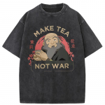 Avatar The Last Airbender Meeste T-s&auml;rk Iroh Tee tegemine, mitte s&otilde;da T-s&auml;rgid L&uuml;hikeste varrukatega &Uuml;lem&otilde;&otilde;duline T-s&auml;rk Puuvillased riided S