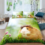 3D Hamstri Tekikott King Queen Suurus Armas Merisiga Voodipesukomplekt Lastele Teismelistele T&auml;iskasvanutele Pere Lemmikloom Loom 2/3tk Tekikott 135x200cm