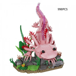 Kvaliteetne 998 tk Kvaliteetne Akvaatne Kvaliteetne Amfiibne Kvaliteetne Axolotli Ehituskomplekt Kvaliteetne Ehitamine Kvaliteetsed Klotsid No box