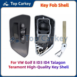 TopCarkey Asendusnutiv&otilde;tme korpus puldile VW Golf 8 ID.3 ID.4 ID.6 Talagon Teramont Tiguan Viloran Magotan B9 jaoks 3 Buttons Shell
