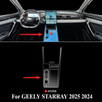 PPF Kaitsekile GEELY STARRAY 2025 2024 siseaksessuaaridele l&auml;bipaistev TPU k&auml;igukasti paneel GPS-navigatsiooni keskpaneel D