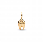 Pandora kaelakee/ripats Hamba Mini 3D personaliseeritud ripats Personaalne DIY helmed 925 h&otilde;be Kuldkattega vask H&otilde;bedasulam Ehted 762300C01 h&otilde;be