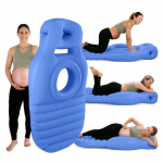 T&auml;ispuhutav raseda &otilde;hkpadi, PVC rasedusmatt, k&otilde;huli magamise madrats, n&otilde;gus-kumer ja mugav (blue,165x70x25cm) sinine