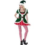 Luksuslik t&auml;iskasvanute j&otilde;ulutelevisiooni filmi j&otilde;uluvana kost&uuml;&uuml;m Roheline p&auml;kapikk Seksikas paar Cosplay Karneval Uusaastapidu Xl black