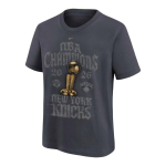Nike T-s&auml;rk NBA 2026 Knicks Playoff Meistriv&otilde;istlused Brunson Towns Vabaaja Pullover &Uuml;mmarguse kaelusega L&uuml;hikeste varrukatega Laste pealisr&otilde;ivad 3Z2B7NCAL-NYK S gray