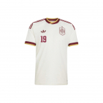 Adidas Originals 2026 Maailmameistriv&otilde;istlused Hispaania Rahvuskoondis Lamine Yamal 19 V&otilde;&otilde;rsil Kiiresti Kuivav Triibuline L&uuml;hikeste Varrukatega Jalgpallis&auml;rk F&auml;nni Versioon Meeste topid JN4397-19 S