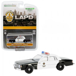 Greenlight Chevrolet Impala 1982 LAPD politseiauto Angelesi politsei metallmudel 1/64 (Los Department) [Kasutatud] must