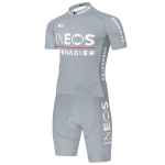 Team INEOS Cycling Skinsuit Meeste Jalgrattas&auml;rk Grenadier Jumpsuit Maanteev&otilde;istluse Skinsuit S&auml;rk Completo Ciclismo L gray