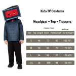 Laste TV-k&otilde;lari mehe cosplay kost&uuml;&uuml;m kombinesoon Halloweeni riietumiseks Titan Skibidi WC kost&uuml;&uuml;m lastele XL (135-145cm) red