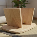 Tammepuidust Meditatsioonipink Ergonoomiline P&otilde;lvitustool Rustikaalne Puidust Jooga Walnut S