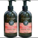 L'Occitane Intensiivselt taastav &scaron;ampoon 500 ml, 5 eeterliku &otilde;liga toitev &scaron;ampoon kuivadele, kahjustatud juustele ja peanahale two pcs