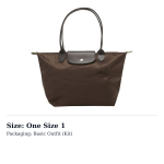 LONGCHAMP Le Pliage Roheline Nailonist T&otilde;mblukuga Kotikott, Ostukott, K&auml;ekott Keskmine Naiste Mokka 2605919002 One Size 1 black