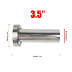 Universaalne reguleeritav 85mm 3,5 /98mm 4 /110mm 4,5 auto roostevaba kroom v&auml;ljalaske summuti summuti 3.5 Adjustable gray