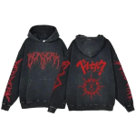 Vintage Meeste Huppar Anime Berserk Manga Graafiline L&otilde;tv Mood Pullover S&uuml;gisesed Riided Vabaaja Riided Naiste Topid Dressipluusid S