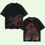Geto Suguru Prinditud T-s&auml;rk Jujutsu Kaisen Anime Puuvillane T-s&auml;rk Meestele Vintage Pesitud T-s&auml;rgid L&uuml;hikeste Varrukatega R&otilde;ivad Harajuku Topid M black