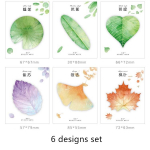 6 tk. Kollektsioonilehtede kleepm&auml;rkmete komplekt Mini Post It Memo Pad Marker Kleebis Planner Agenda Kooli kirjatarvete jaoks