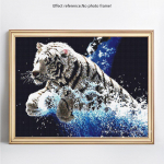 5D DIY teemantmaaling t&auml;is &uuml;mmargune loomade tiiger kivist pilt tikandid teemant m&uuml;&uuml;k 20X30