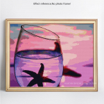 5D teemantmaal t&auml;isekraanil Scenic Cup meriteemanttikandid t&auml;is&uuml;mar ristpistes 20X30CM