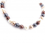 Les Tr&eacute;sors De Lily [J8086] &ndash; kaelakee Perla, elevandiluupruun hall (12 mm) pruun