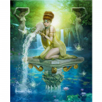 T&auml;is&uuml;mmargune teemantmaal Fantaasia Astroloogia 5D Teemanttikandid N&auml;put&ouml;&ouml; Ristpiste 20X30CM