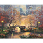 Teemantmaal 5D Scape t&auml;isringi keskparki s&uuml;gisel teemanttikandid 20X30CM