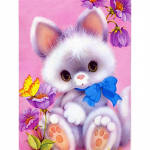 T&auml;ielik 5D-teemantmaaling koomiks armas karu mosaiik tikandid ristpistes kodukaunistus k&auml;sitsi valmistatud 25x30cm