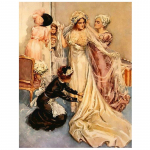 Teemanttikandid Prantsuse pruut Mosaiik Rhinestone Isetehtud teemantmaal T&auml;is&uuml;mmargune &uuml;mar ristpiste 20X30CM