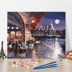 Kodukaunistus DIY Maalimine numbrite j&auml;rgi Digitaalne &otilde;limaal Kunst l&otilde;uend Numbrid &otilde;limaal 40x50cm no frame