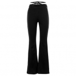 V-kujulised v&ouml;&ouml;kohaga laienevad p&uuml;ksid Fabulous All Sobivad nahas&otilde;bralikud pitsilised laienevad p&uuml;ksid XS must