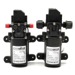 Veepump Must Vastupidav DC 12V 130PSI P&otilde;llumajanduse Elektriline Mikro k&otilde;rgsurvemembraaniga veepihusti Autopesula 12 V straight