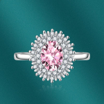 SACE GEMS Klassikaline vasesulamist tsirkoonist s&otilde;rmus Naiste ehted Pulmalubaduse peokingitus open roosa