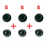 3 TK asendusk&otilde;rvaotsa k&otilde;rvaklapp Plantronics Voyager 5200 5220 5210 peadele 3pcs S must